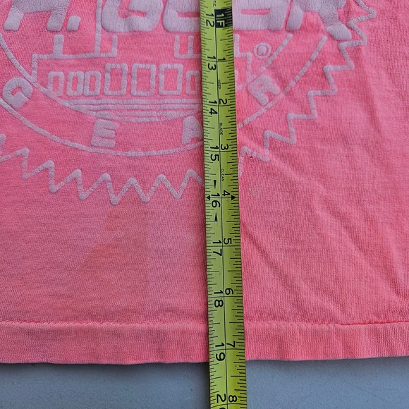 L.A. Gear Vintage Pink Cropped Graphic Tee One Size - Picture 7 of 12